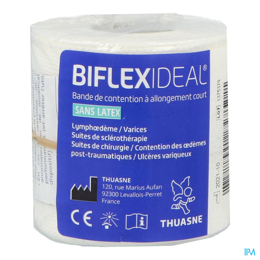 produit Biflexideal Bande De Contention Blanche 5m X 6cm