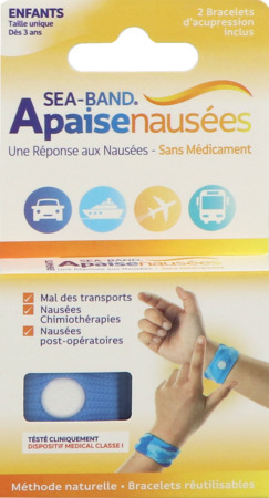 vignette Seaband Bracelet Antinausee Enfant Bleu 2