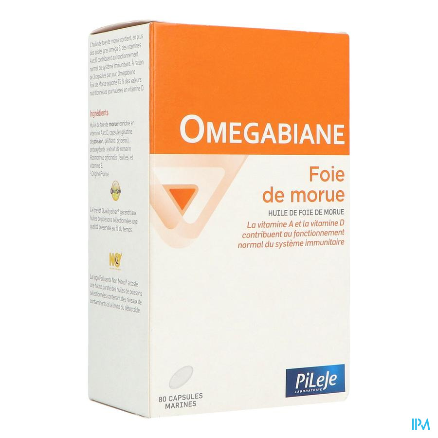 vignette Pileje Omegabiane Foie Morue Capsule 80