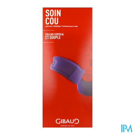 vignette Gibaud Collier Cervical C1 Souple 8cm5 Gris T1