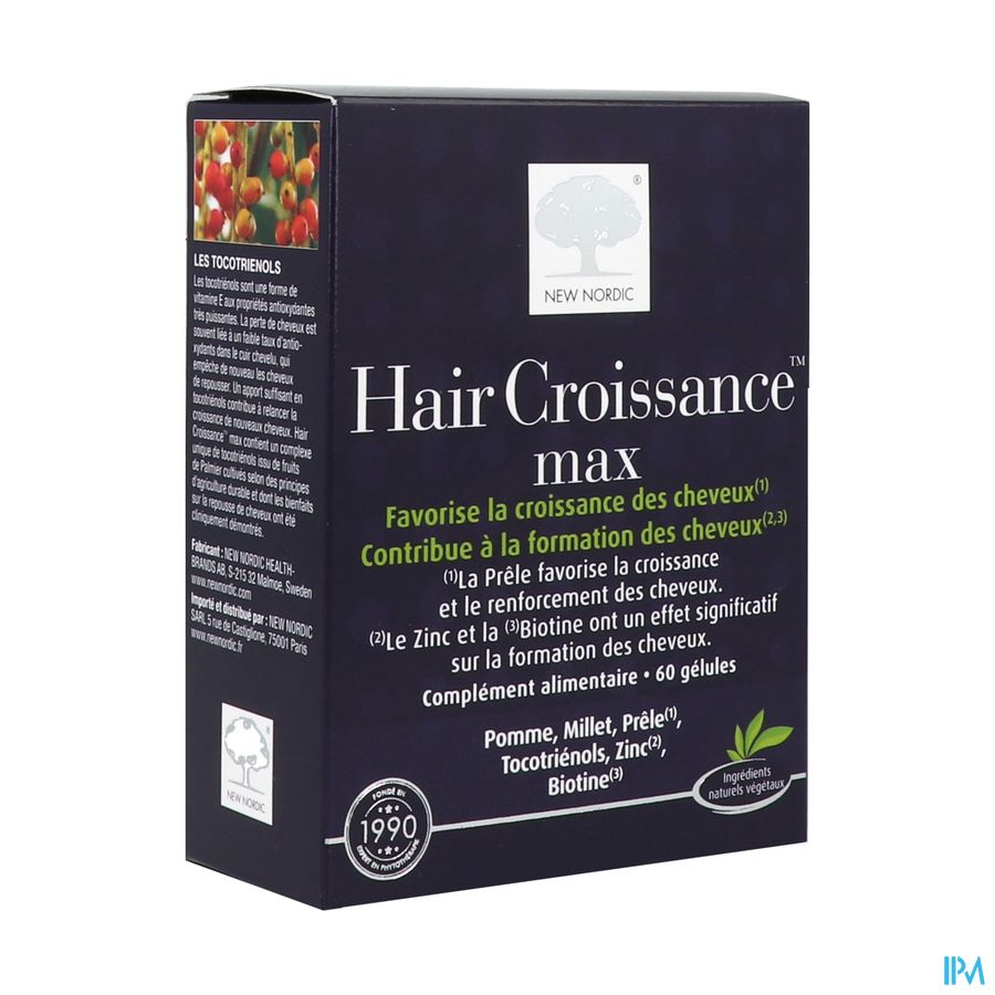 produit NEW NORDIC HAIR CROISSANCE MAX GELU60