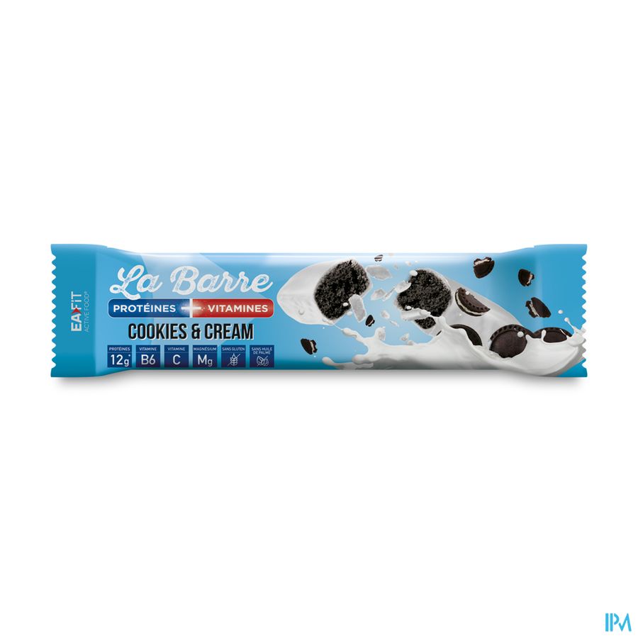 vignette Eafit La Barre Proteinee Et Vitaminee Cookies Et Creme 49g