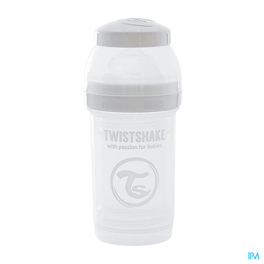 vignette TWISTSHAKE BIB A-COLIQ 180ML BLANC 0M+