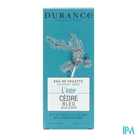 vignette Durance Eau De Toilette Cedre Bleu Vaporisateur 100ml