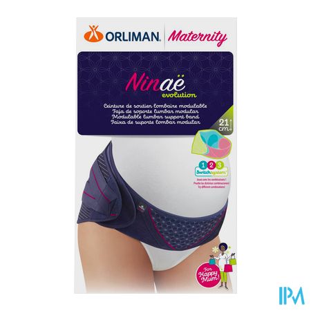 vignette Orliman Ceinture De Soutien Lombaire Maternity Ninae Evolution 26cm Tu