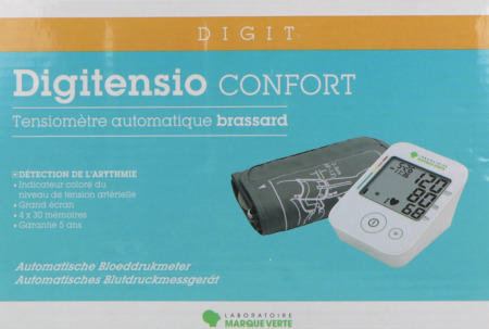 vignette Marque Verte Digitensio Confort Tensiometre Brassard Avec Detection Arythmie