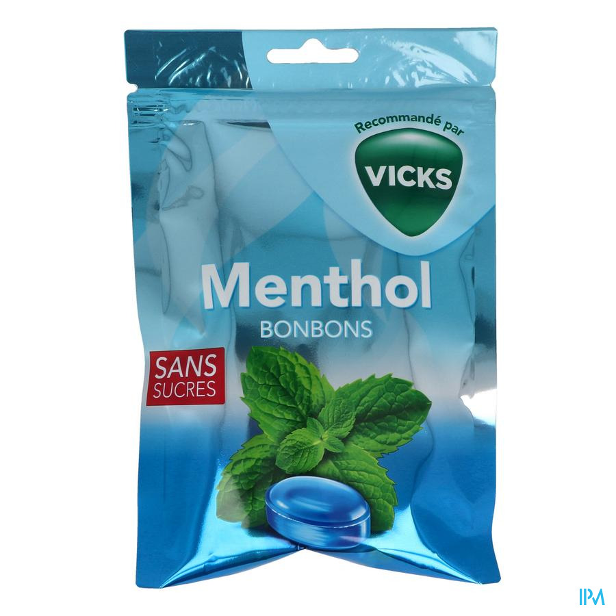 vignette VICKS BONBONS MENTHOL SS 72G