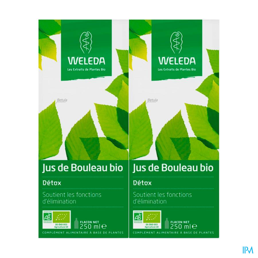 produit Weleda Bouleau Bio Jus 250ml X2