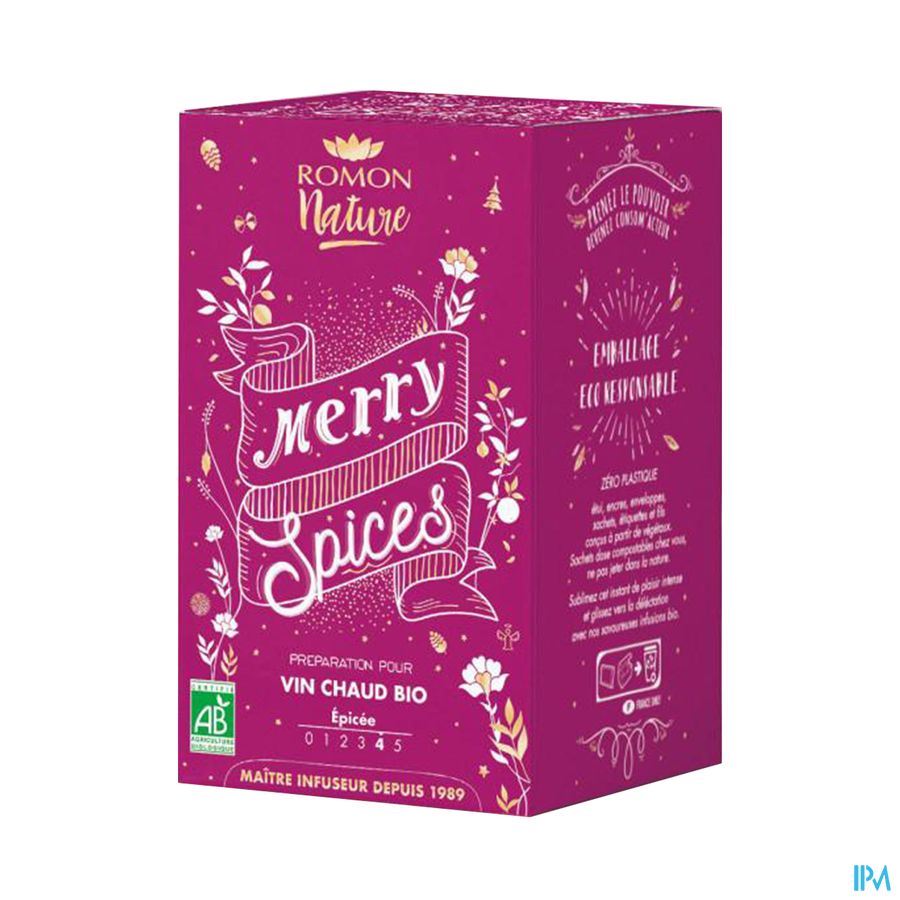 produit Romon Nature Tisane Plaisir Merry Spices Preparation Vin Chaud Bio Infusette 1g7 18