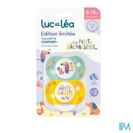 vignette Luc Et Lea Duo Sucettes Anatomiques Toucan-soleil 6-18m