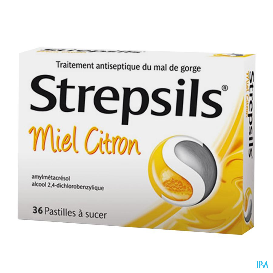 vignette STREPSILS MIEL CITRON PAST 36