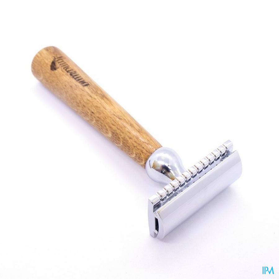 produit Lamazuna Rasoir Surete Manche Chene