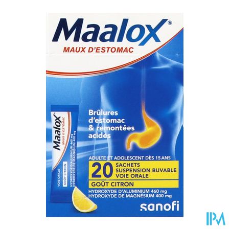 vignette MAALOX MAUX D'ESTOMAC SACHET 20