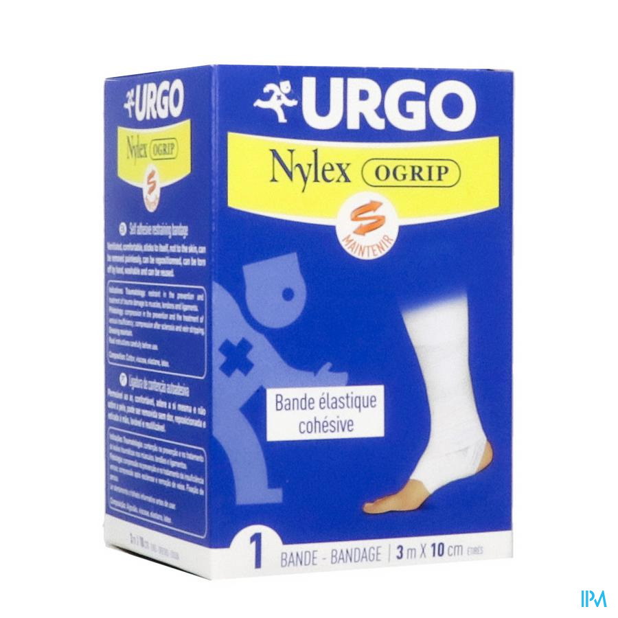 produit Nylexogrip Bande Cohesive Blanche 3m X 10cm