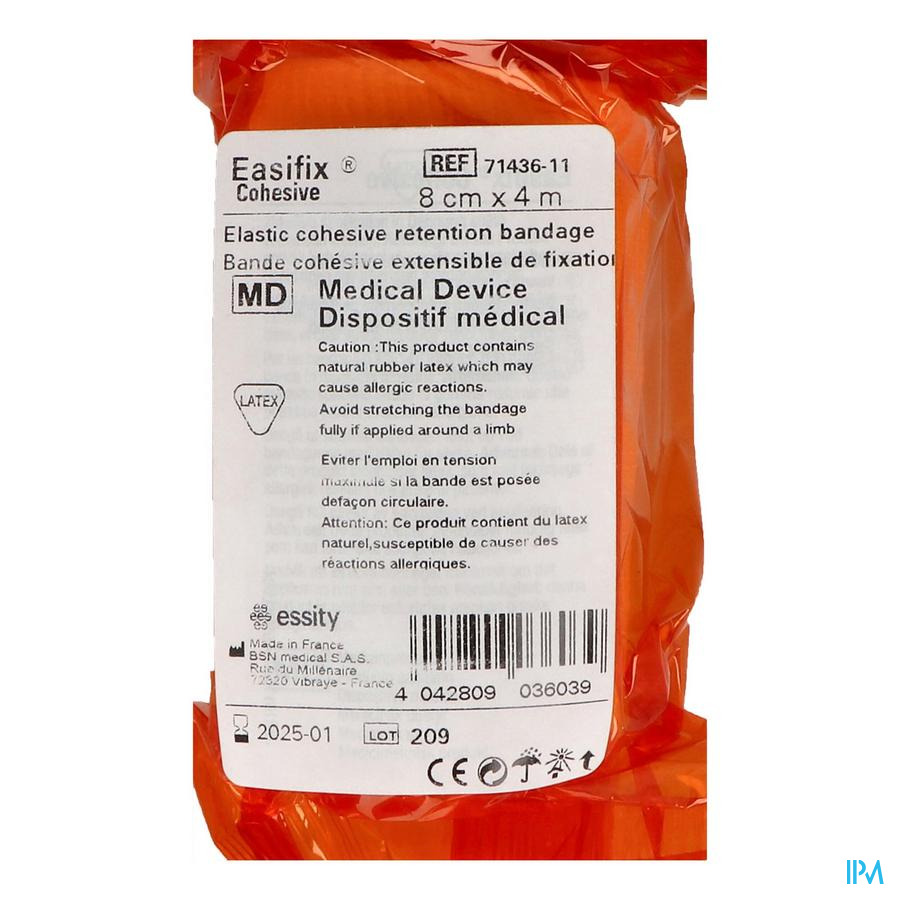 produit Easifix Bande De Fixation Cohesive 4m X 8cm
