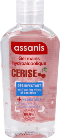 produit ASSANIS GEL HYDROALCOOLIQUE 80 ML CERISE