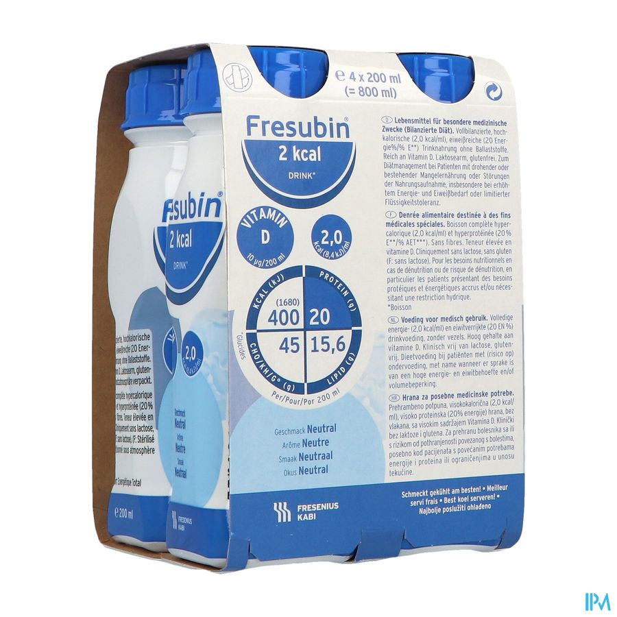 produit Fresubin 2kcal Drink Neutre 200ml X4