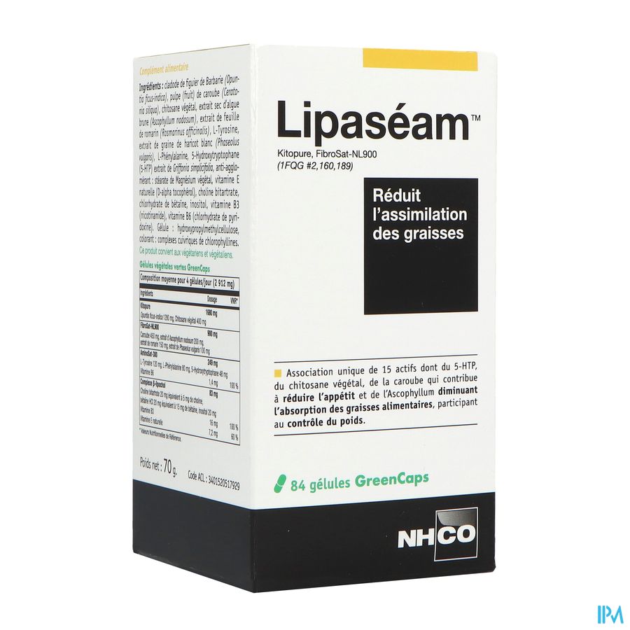 vignette Nhco Lipaseam Absorption Des Graisses Gelule 84