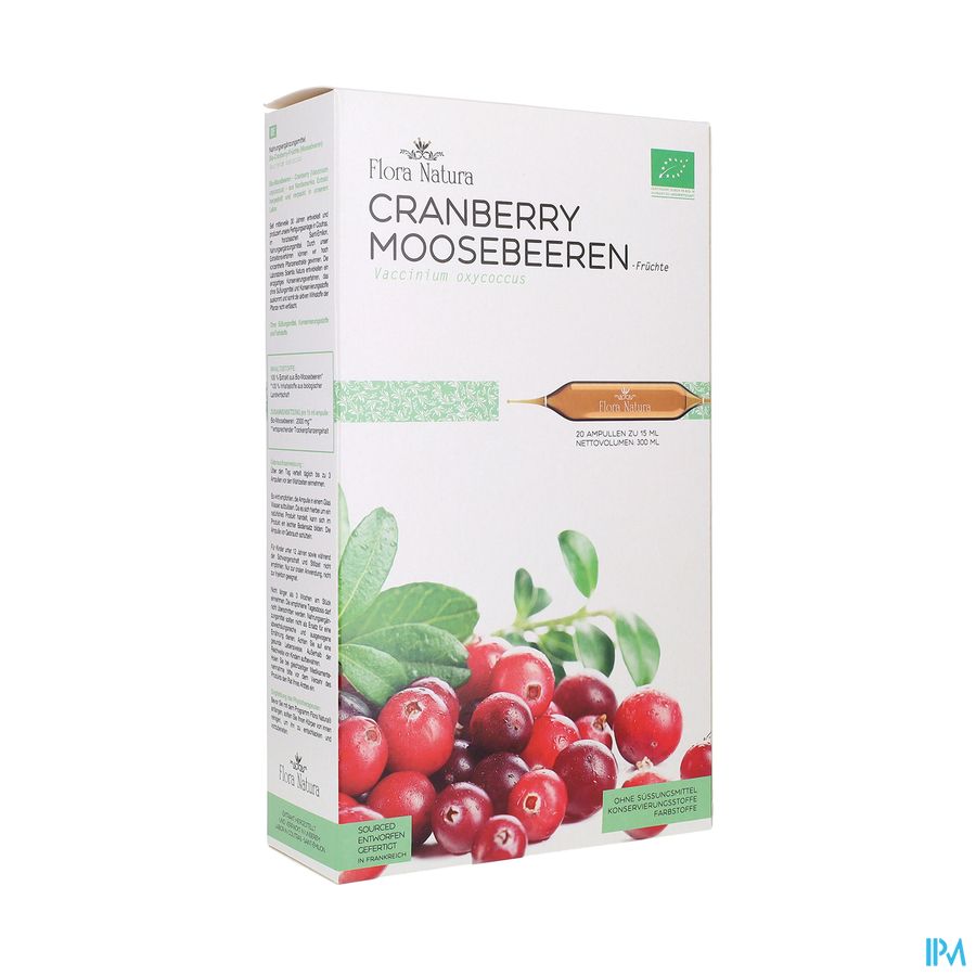 produit FLORA NATURA CRANBERRY CANNEBERGE BIO
