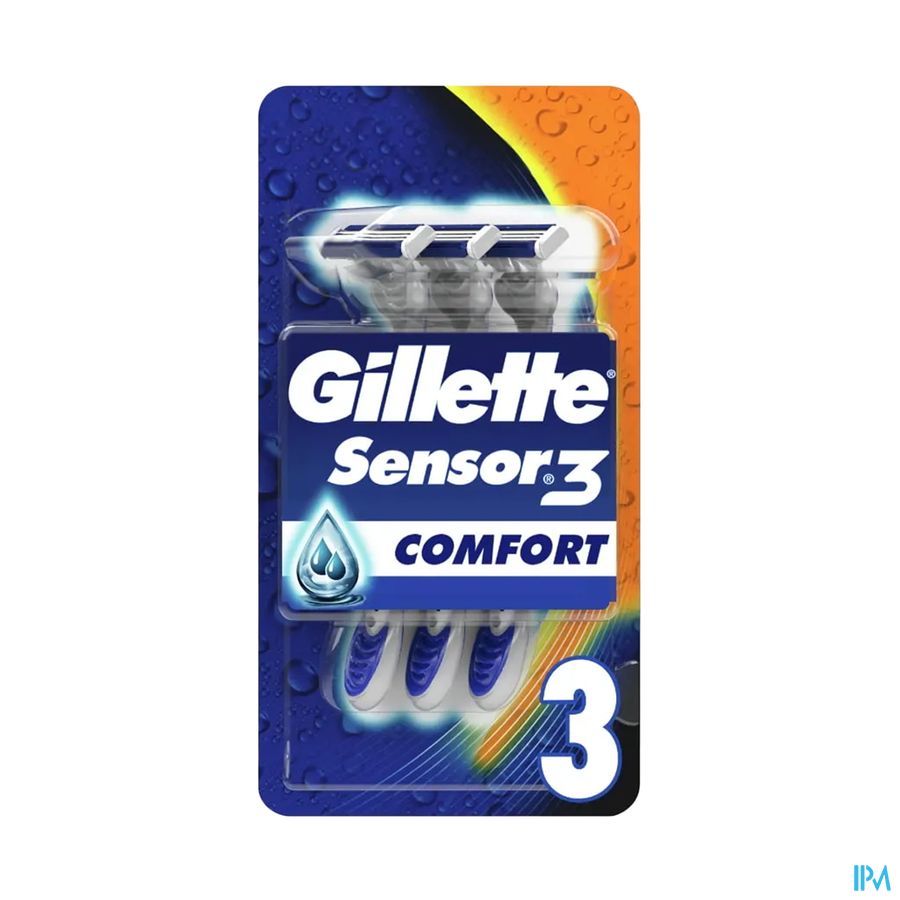 vignette Gillette Sensor 3 Rasoir Jetable Tete Pivotante X3