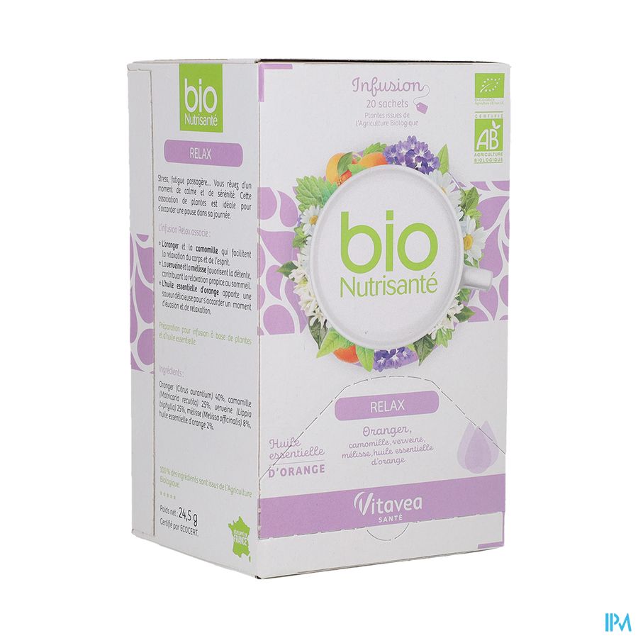 vignette Vitavea Bionutrisante Infusion Relax Sachet 20