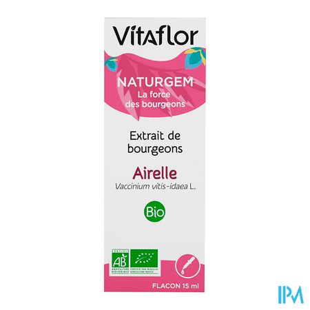 produit Vitaflor Naturgem Extrait Bourgeon Bio Airelle 15ml