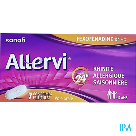 vignette Allervi 120mg Comprime Pellicule 7