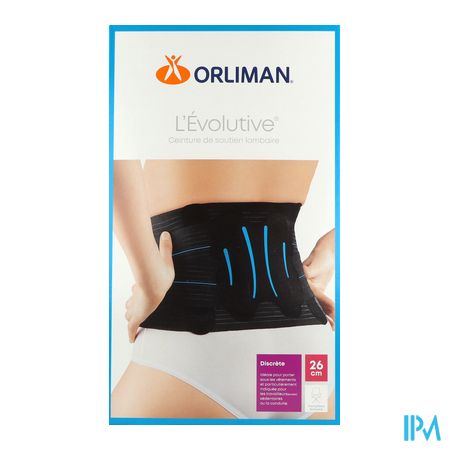 vignette Orliman Ceinture De Soutien Lombaire l'evolutive 21cm Noir T3