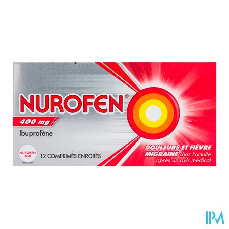 vignette NUROFEN 400MG CPR 12