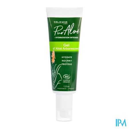 vignette Puraloe Gel Arborescens Aloe Vera Bio 125ml