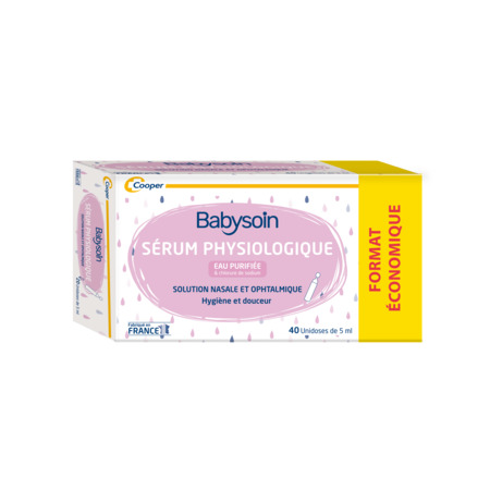 produit Cooper Babysoin Serum Physiologique Unidose 40