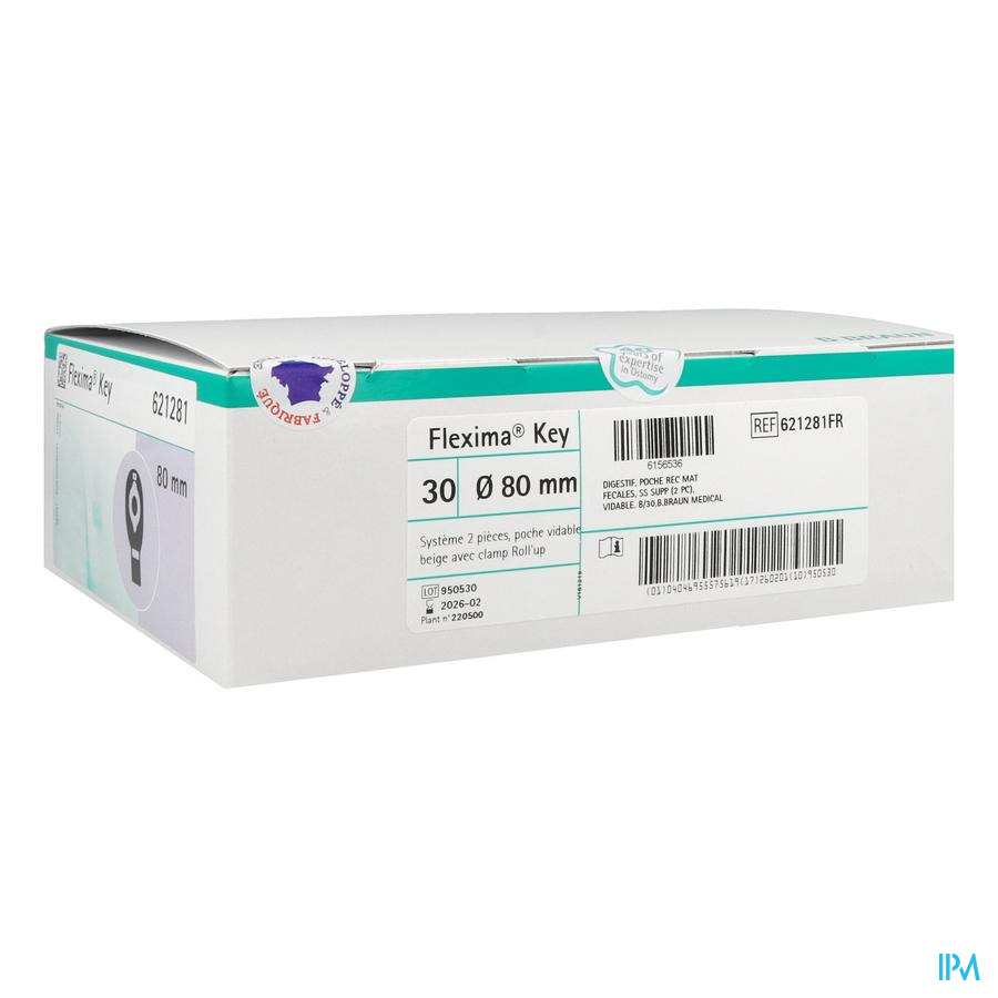 vignette Flexima Key Roll Up Poche Vidable Opaque 80mm 30