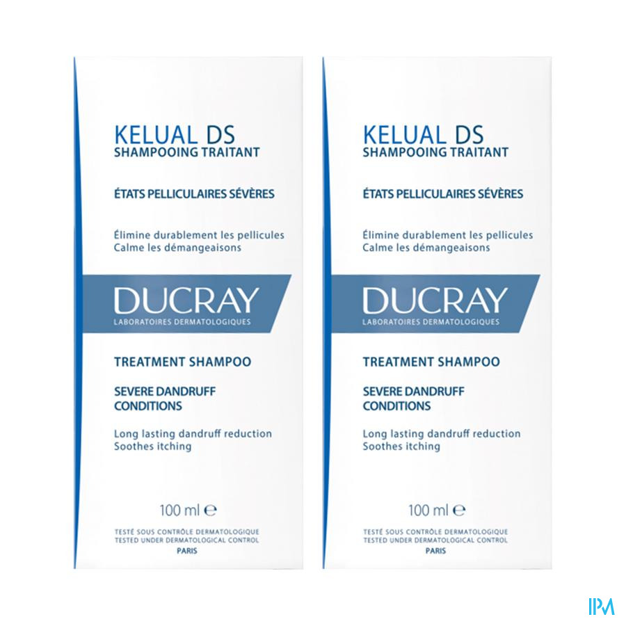 vignette Ducray Kelual Ds Shampooing Traitant Antipellicullaire 100ml X2