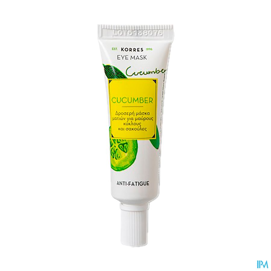vignette Korres Beautyshot Masque Yeux Antifatigue Anticernes Antipoches Concombre 8ml