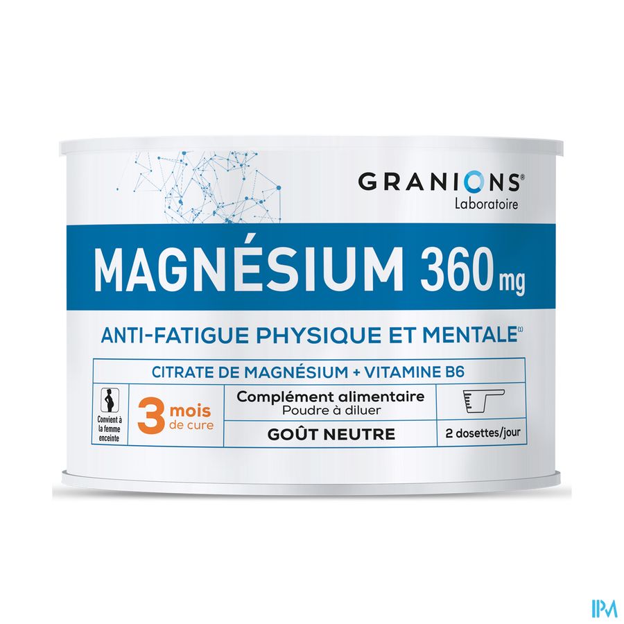 produit GRANIONS CITRATE MAGNESIUM 360MG 210G