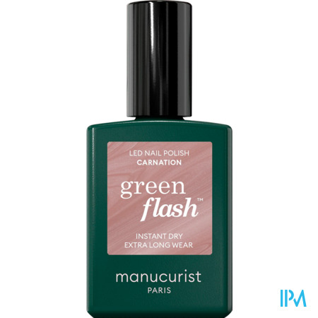 vignette Manucurist Green Flash Vernis A Ongles Carnation 15ml