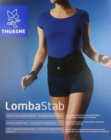 vignette Thuasne Lombastab Ceinture Soutien Lombaire 26cm Grise T3