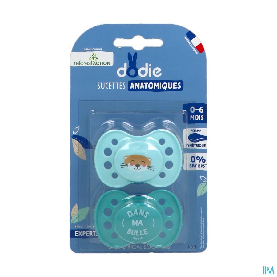 vignette Dodie Sucette Anatomique 0/6mois Loutre X2