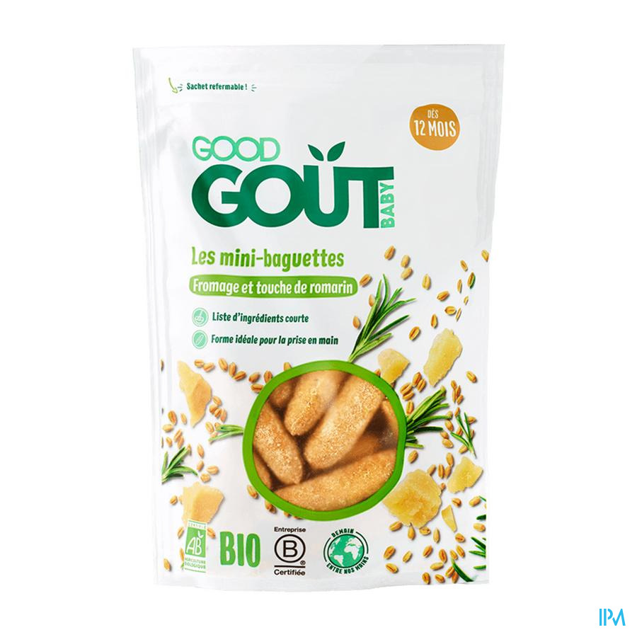 produit GOOD GOUT MINI BAGUETT FROMAG ROMARIN 70G