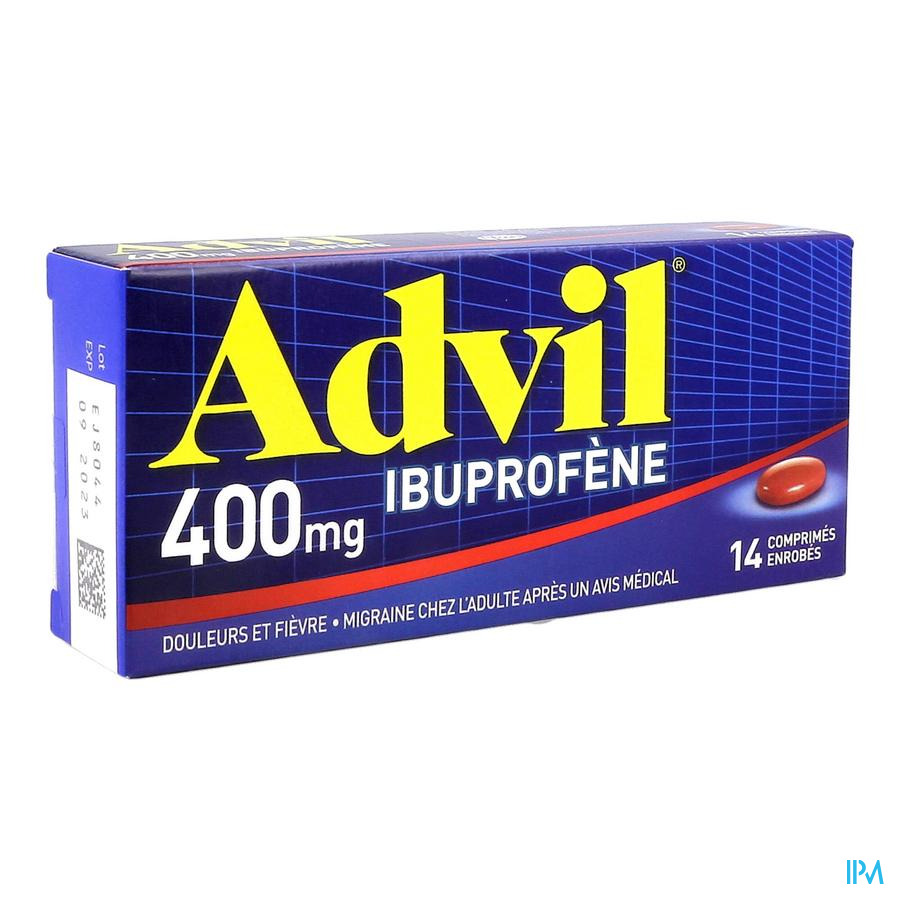 vignette ADVIL 400MG CPR 14