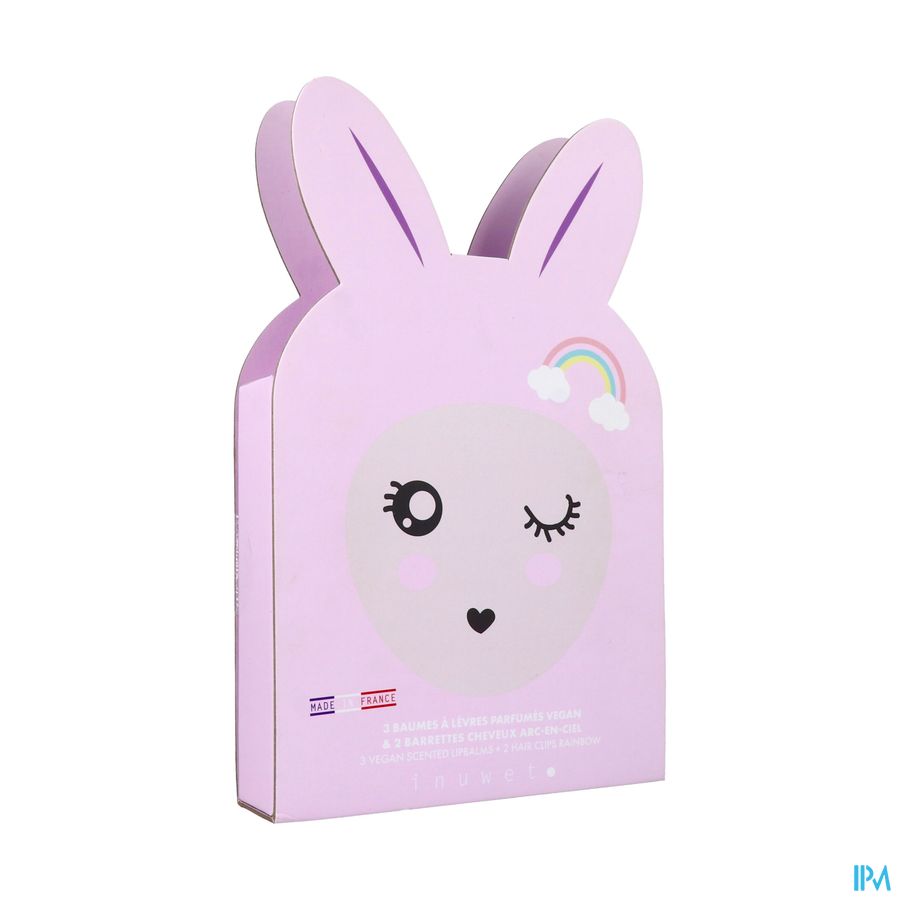 vignette Inuwet Coffret Lapin Baume A Levres X3 + Barette X2
