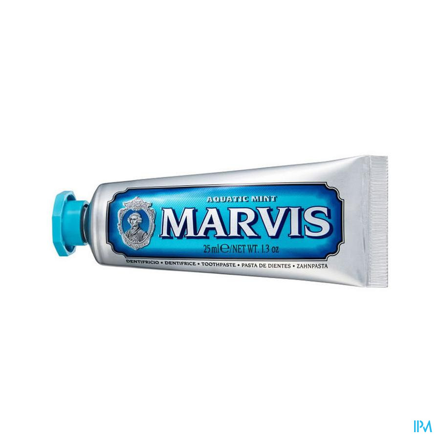 vignette Marvis Bleu Dentifrice Menthe Aquatique 25ml