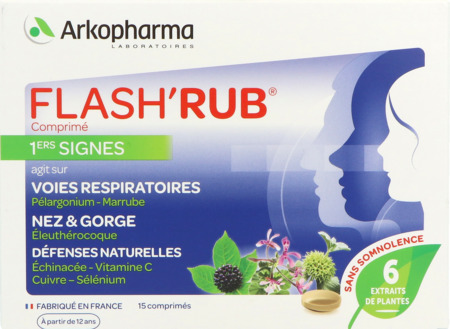 produit Arkopharma Flash'rub 1er Signes Comprime 15