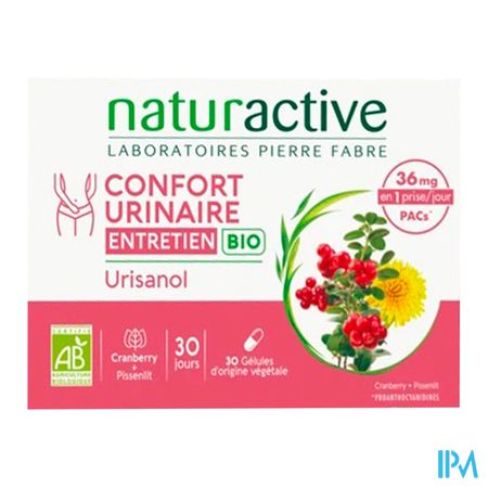 vignette Naturactive Urisanol Confort Urinaire Entretien Bio Gelule 30