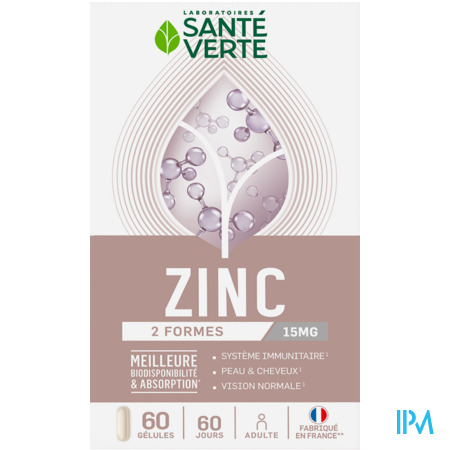 produit SANTE V ZINC 15MG GELU60