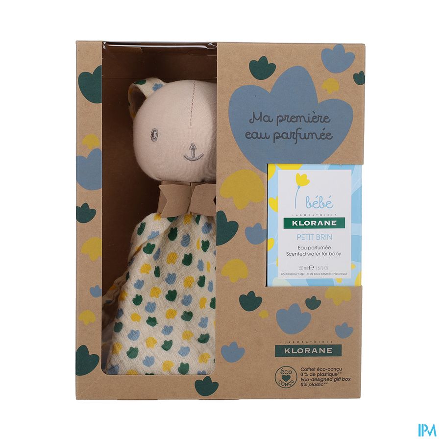 vignette Klorane Bebe Coffret Eau Parfumee Sans Alcool 50ml + Doudou Lapin