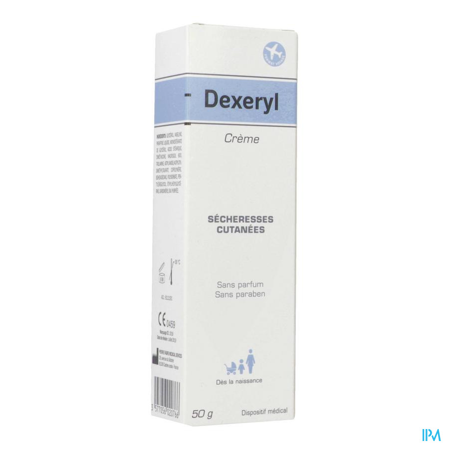produit Dexeryl Dm Sans Paraben Creme Pour Peaux Tres Seches 50g