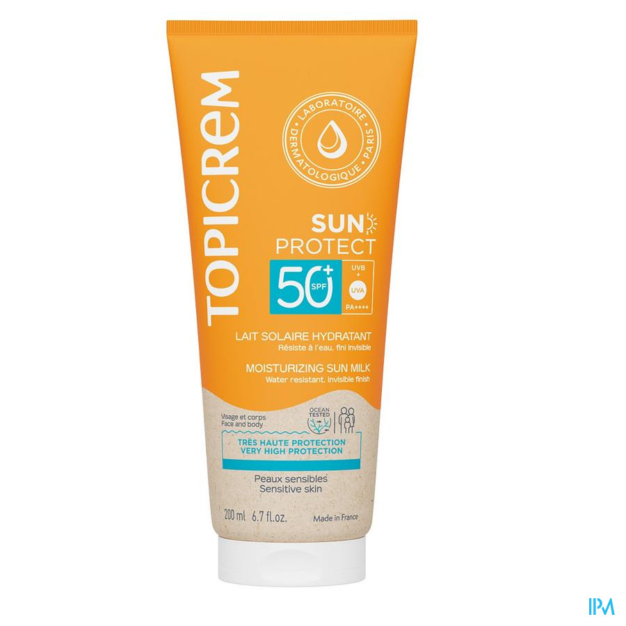 produit TOPICREM SUN PROT LAIT SPF50+ 200ML