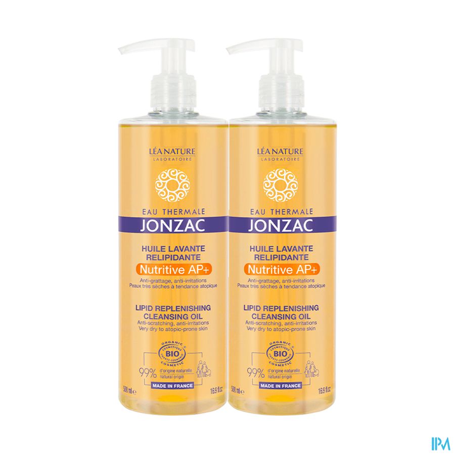produit Eau Thermale Jonzac Nutritive Ap+ Huile Lavante Bio 500ml X2