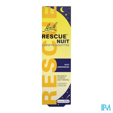 produit Rescue Bach Nuit Compte Gouttes 20ml